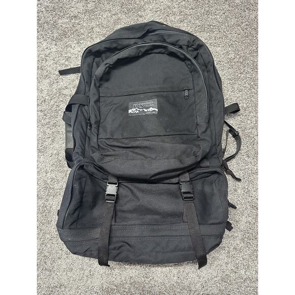 Vtg JANSPORT Made In USA Double Backpack Hiking‎ Camping Duffle Big Bag - Picture 1 of 16